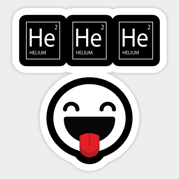 Helium, He He He Sticker by JevLavigne